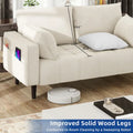 Moasis 56-Inch Velvet Tufted Loveseat Sofa with Button-Detail Seat and Convenient Side Storage Pocket