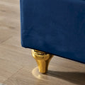 Contemporary Velvet Chaise Lounge Chair with Storage