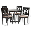 Kara Contemporary 5-Piece Wooden Dining Set