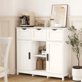 Roomfitters Morden Buffet Sideboard Cabinet with Doors and Drawers - Stylish Coffee Bar and Storage Solution