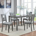 4-Piece Counter Height Dining Chair Set with Cushioned Seats