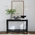 East at Main Petter Solid Wood Console Table with Shelf