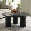 SAFAVIEH Home Mork Round Coffee Table with 3 Legs - 40" W x 40" D x 18" H